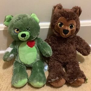Build a Bear Zombear and Werewolf
